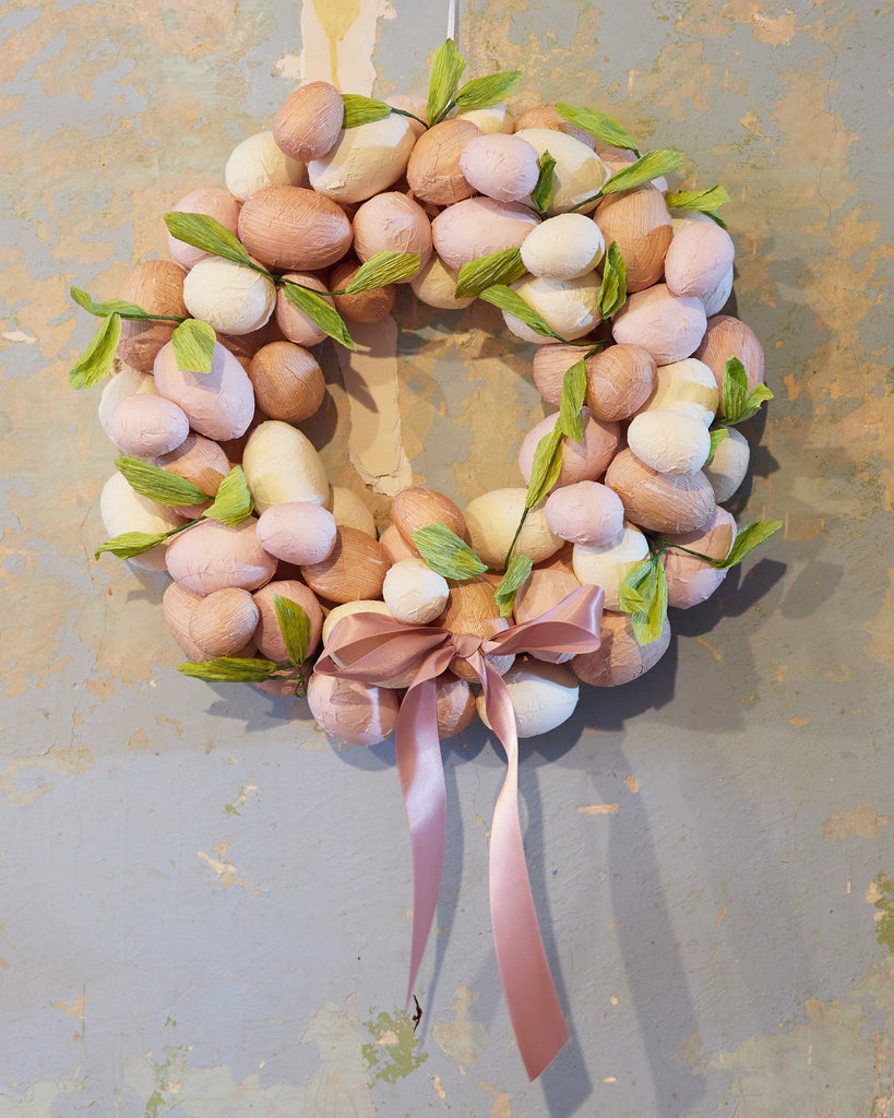 SALE - 30% OFF <br> Paper Egg Wreath (42cm)