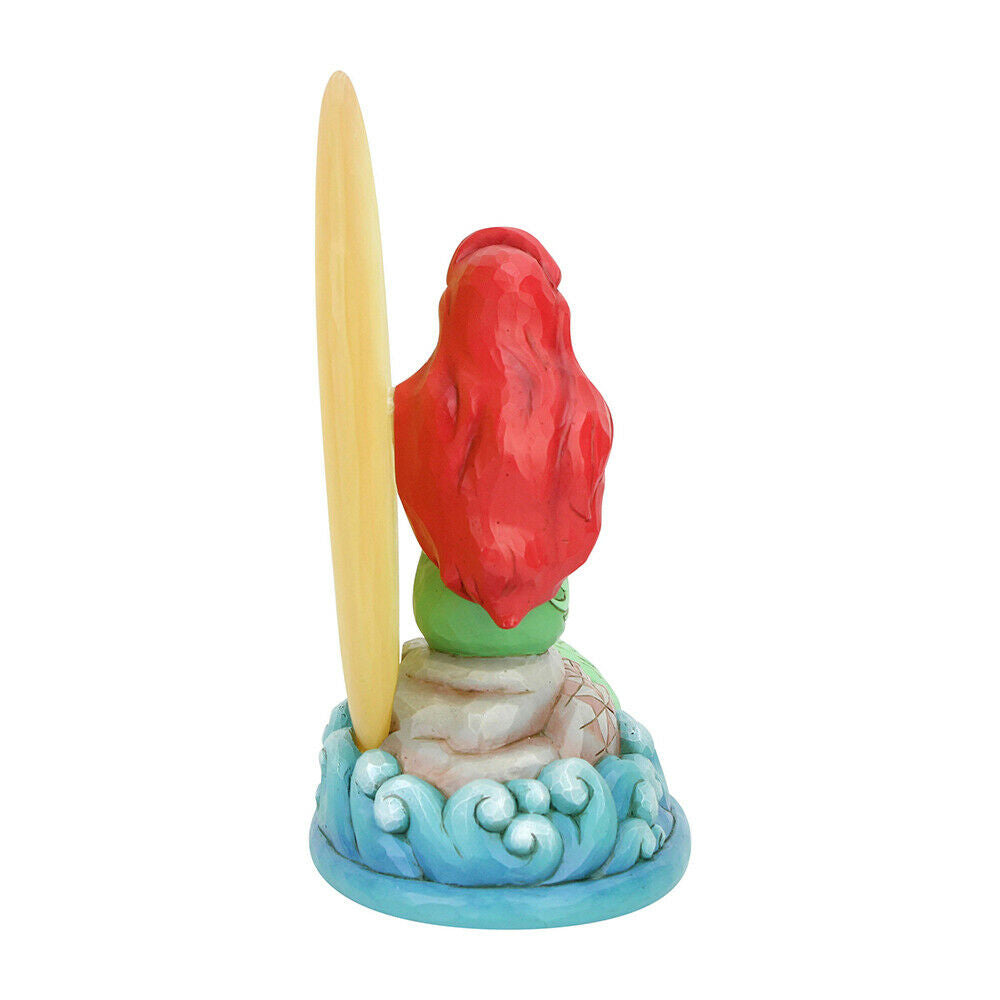 DISNEY TRADITIONS <br> Ariel Sitting on Rock by Moon <br> "Mermaid by Moonlight"