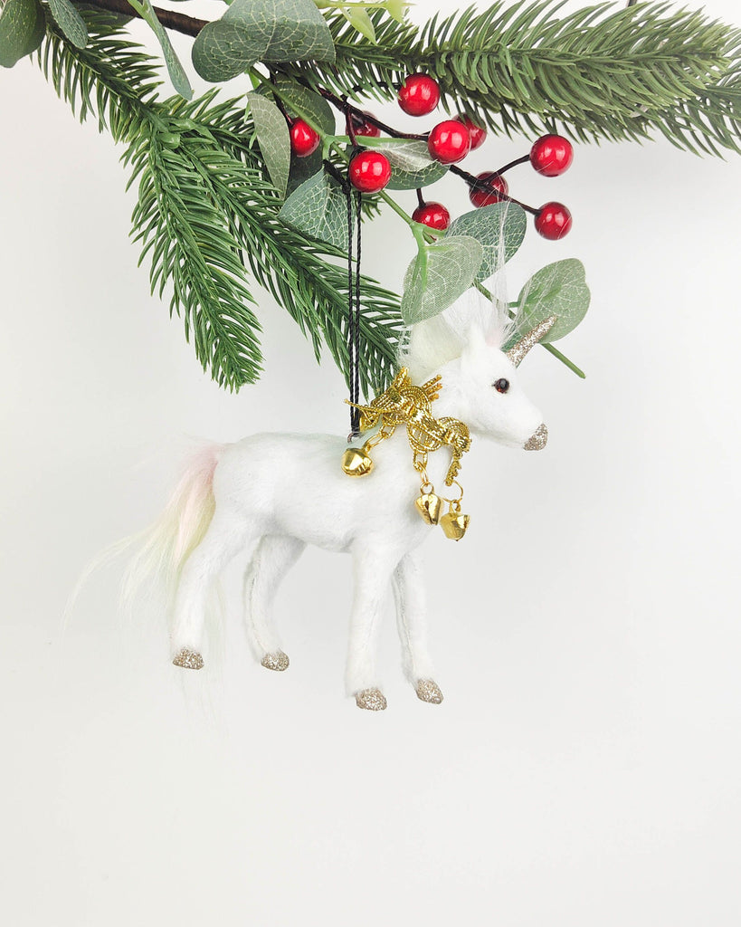 Unicorn with Bells <br> Hanging Decoration