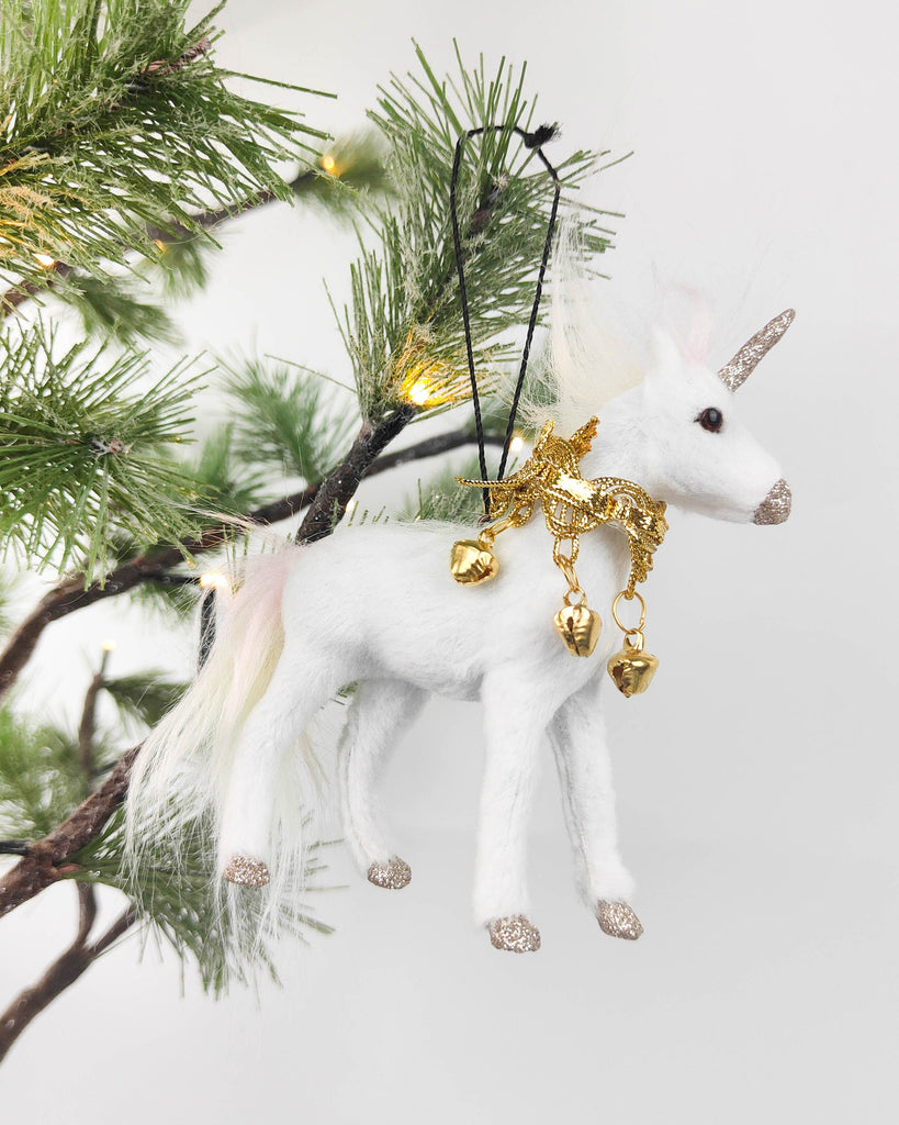 Unicorn with Bells <br> Hanging Decoration