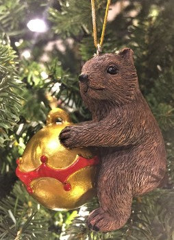 Bristlebrush Designs <br> Wombat Christmas Tree Ornament On Bauble